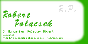 robert polacsek business card